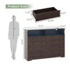 8-Drawer Wood Dresser, Modern Chest of Drawers for Bedroom, Living Room, Hallway, Entryway - 3 of 4