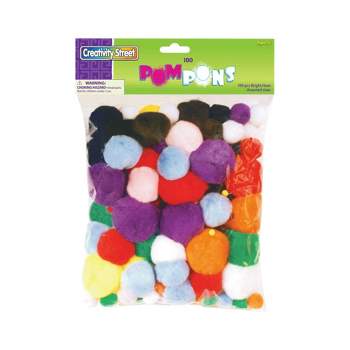 Creativity Street Pom Pons, Assorted Sizes and Colors, Pack of 100