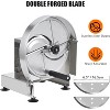 Commercial Electric Food Slicing Machine 0.2-12mm Thickness Adjustable Stainless Steel Vegetable Cutter, Silver 9.06"L x 8.66"W x 12.9"H - 3 of 4