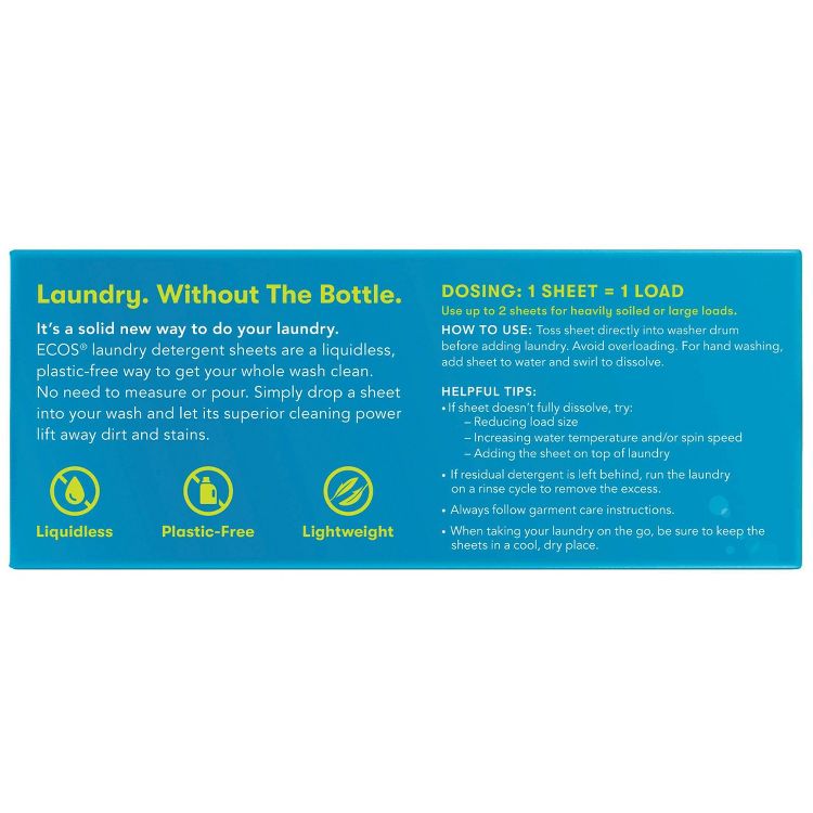 ECOS Laundry Detergent Sheets - 7.9oz/64 Loads, 5 of 7
