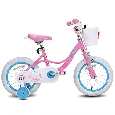 JOYSTAR Fairy Kids Bike with Coaster Brake & Training Wheels for 2-6 Years Old Girl,12 14 16 85% Assembled