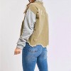 Women's CORDUROY HOODED SWEAT JACKET - Oddi M/L - 3 of 3