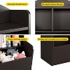 3-Tier Toy Storage Cabinet and Bookcase, Multi Shelf with Cubby Organizer Cabinet for Playroom, Bedroom, Hallway and Kindergarten School - 4 of 4