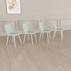 Dining Chairs Set of 4, Modern Accent Chairs, with Sturdy Black Metal Legs - 3 of 4