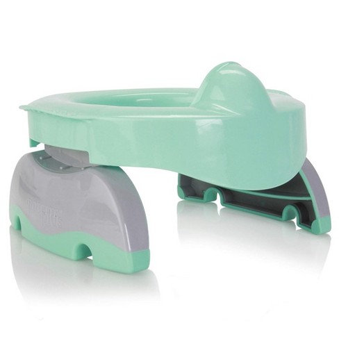 Kalencom Potette Plus Premium 2 in 1 Travel Potty and Toilet Seat Trainer Ring with Built in Pee Guard and Easy Grip Handles - image 1 of 4