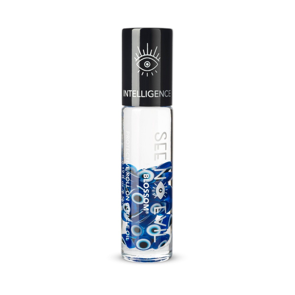 Photos - Manicure Cosmetics Blossom See No Evil Protective Roll-On Cuticle Oil - Intelligence - 0.19 f 