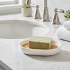 Evideco French Home Goods Versatile Soap Dish with Bamboo Tray - Bathroom Organizer for Stylish and Functional Storage - 2 of 4