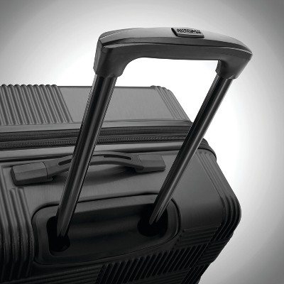 American Tourister NXT Hardside Large Checked Spinner Suitcase - Blackout: 8 Wheels, ABS Shell