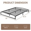 Low Bed Frame Queen Size - 10 Inch Heavy Duty Metal Platform Bed Frame Low Profile, Mattress Foundation, No Box Spring Needed, Noise-Free, Non-Slip, - 3 of 4