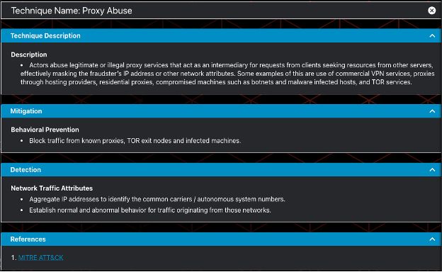 A screenshot showing a definition from the attacker’s perspective and mitigations, detection opportunities, and references to other resources.  