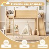 GDFStudio Rune Wooden Loft Bed with Storage Shelves, Detachable Slide and Ladders - 4 of 4