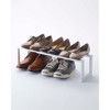 Yamazaki Home - Expandable Shoe Rack - Two Sizes - Steel - Single - White - 3 of 4