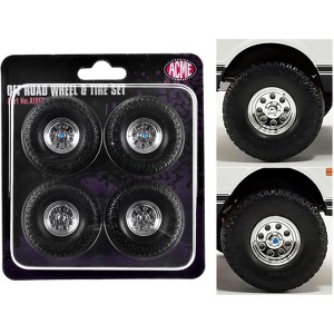 "Offroad" 35" Mag Wheel and Tire Set of 4 pieces from 1971 Chevrolet K5 Blazer for 1/18 Scale Models by ACME - 1 of 3