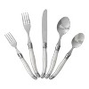 French Home 20pc Stainless Steel Laguiole Flatware Set Pearl White - 2 of 4