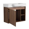 GDFStudio Ryan Wall-Mounted Bathroom Vanity with Ceramic Sink and Soft-Close Door - 2 of 4
