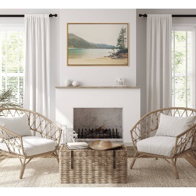 Lake Tahoe California Mountain Landscape Framed Canvas Art