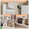3-Tier Kids Toy Storage Organizer 5-Section Bookshelf Cubby Children's Toy Shelf Wooden Storage Cabinet - 3 of 4