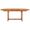 vidaXL Patio Table 78.7"x39.4"x29.5" Solid Wood Eucalyptus - 2 of 4
