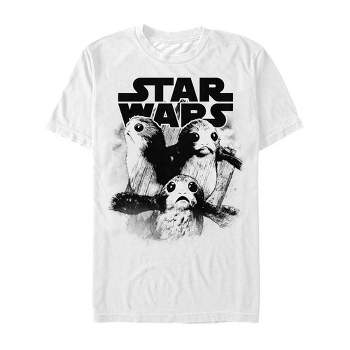 Men\'s Star Target Wars Last Stripes : Porg T-shirt Jedi The