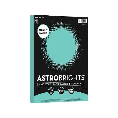 Astrobrights Punchy Pastels 65 lb. Colored Paper 8.5" x 11" Breezy Blue 100 Sheets/Pack 91784
