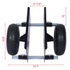 Heavy Duty Panel Dolly – 600LB Capacity All-Terrain Moving Cart with 10” Pneumatic Wheels & Auto-Clamp – Adjustable Grip - 2 of 4