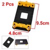 Unique Bargains AM2 AM2+ AM3 AM3+ FM1 FM2 Socket AMD CPU Fan Bracket Base Motherboard Back Plate Stand Holder Yellow 2 Pcs - 4 of 4