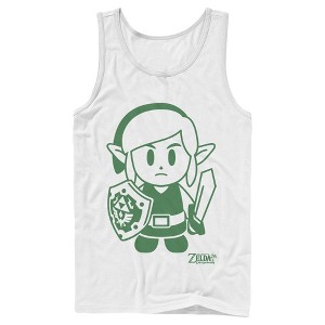 Men's Nintendo Legend of Zelda Link's Awakening Sleek Avatar Tank Top - 1 of 4