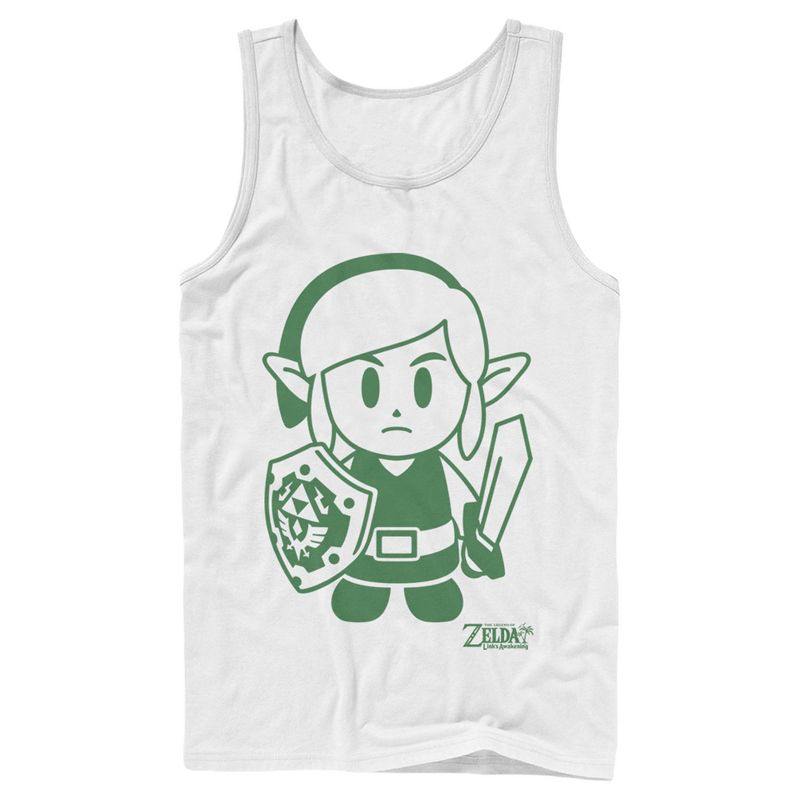 Men's Nintendo Legend of Zelda Link's Awakening Sleek Avatar Tank Top, 1 of 5