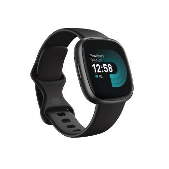 Fitbit Versa 2 Smartwatch - Carbon Aluminum With Black Band : Target