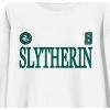 Harry Potter Slytherin Mascot Adult White Crew Neck Long Sleeve Sweatshirt - 2 of 4