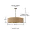 Capital Lighting Donovan 4 - Light Chandelier in  White Wash/Matte Brass - 2 of 4
