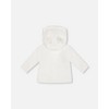 Deux par Deux Girl Quilted Jacket with Hood Snow White - 2 of 3