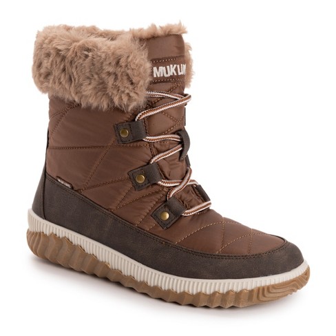 Muk Luks Women's Winnie Waverly Boots, Coffee, 6.5 : Target