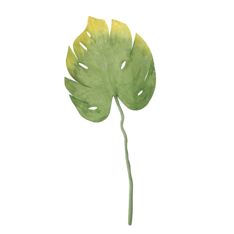 Northlight 26.5" Yellow/Green Split-Leaf Philodendron Flower Artificial Floral Spray, 3 of 5