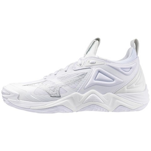 Mizuno Wave Momentum 3 Men's Volleyball Shoe, 15, White-Silver