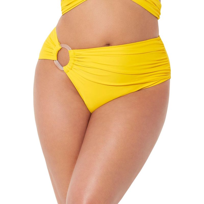 Swimsuits for All Women's Plus Size Side Ring Bikini Bottom, 1 of 2