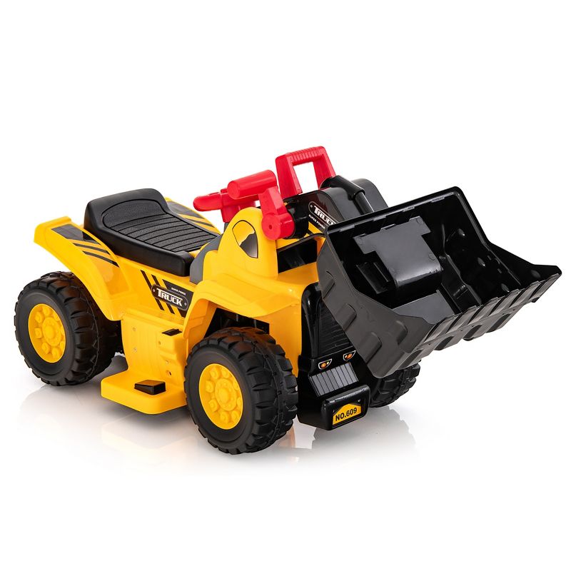 Costway 6V Electric Kids Ride On Bulldozer Pretend Play Truck Toy with Adjustable Bucket, 5 of 6