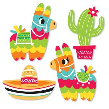 Big Dot Of Happiness Let's Fiesta - Pinata Decorations Diy Fiesta Party  Essentials - Set Of 20 : Target