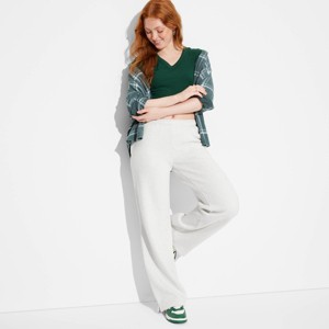 Women's High-Rise Straight Leg Sweatpants - Wild Fable™ - 1 of 3