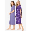 Dreams & Co. Plus Size 2-Pack Long Sleepshirts - 4 of 4