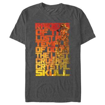 Men's Raiders of the Lost Ark Titles Poster T-Shirt