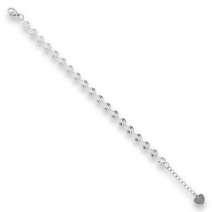 EVRY JEWELS WATERPROOF Gold or Silver Plated Solar Kiss Bracelet - 1 of 1