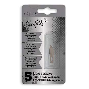 Tim Holtz Retractable Craft Knife Refill Blades 5/Pkg-Wide Point- For 3356E