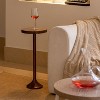 JIONJOY Small Round End Table with Metal Base for Living Room, Bedroom, or Entryway - 2 of 3