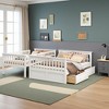 Merax Convertible Twin over Full Bunk Bed with Built-in Storage Drawers - 2 of 4