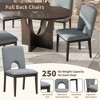 Modern 5-Piece Extendable Round Dining Table Set with Removable 16.2" Leaf & 4 Upholstered Chairs, Perfect for Small Spaces and Dining Room - 4 of 4