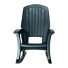 Semco Rockaway Heavy-Duty All-Weather Low Maintenance Easy Assembly Plastic Outdoor Rocking Chair for Deck and Patio, Green (4 Pack) - 4 of 4