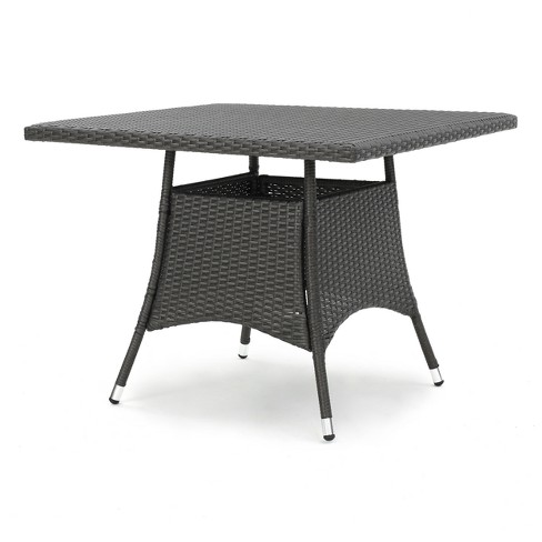 Corsica Square Wicker Dining Table, Outdoor Wicker Dining Furniture