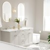 Bathroom Hardware Set 3 Piece Brushed Nickel/Brushed Gold Bathroom Accessories Set Including 24" Hand Towel Bars, Toilet Paper Holders, Towel Rings - 2 of 4
