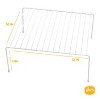 YBM HOME White Wire Cabinet Helper Shelf Organizer and Storage Rack Helper for Kitchen, Expandable Kitchen Counter and Cabinet Shelf - 2 of 3